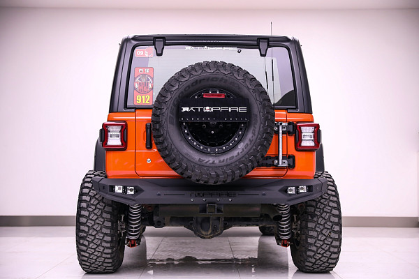 Picture of a TopFire Blade Style Steel Rear Bumper (Full Width) for Jeep Wrangler JL Number 3
