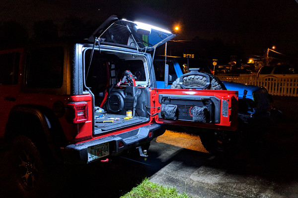 Picture of a Jeep Wrangler  JK tailgate led light with remote control Number 2