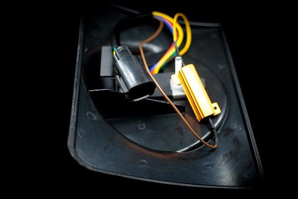 Picture of a Jeep Wrangler LED Tail Lights Round Style