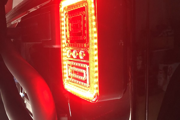 Picture of a Jeep Wrangler LED Tail Lights with Animated Turning Lights 0110 (Pair) Number 5