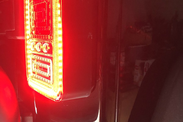 Picture of a Jeep Wrangler LED Tail Lights with Animated Turning Lights 0110 (Pair) Number 3