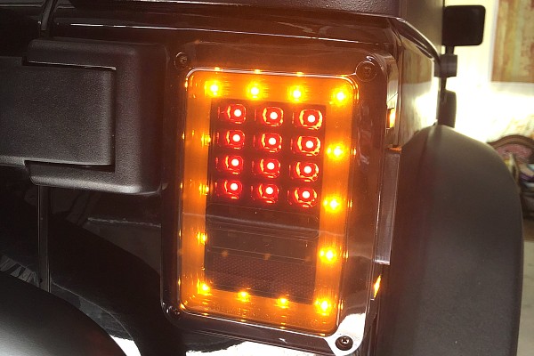 Picture of a  Pair Black Diamond (2nd Gen) Black LED Tail Lights  Number 11