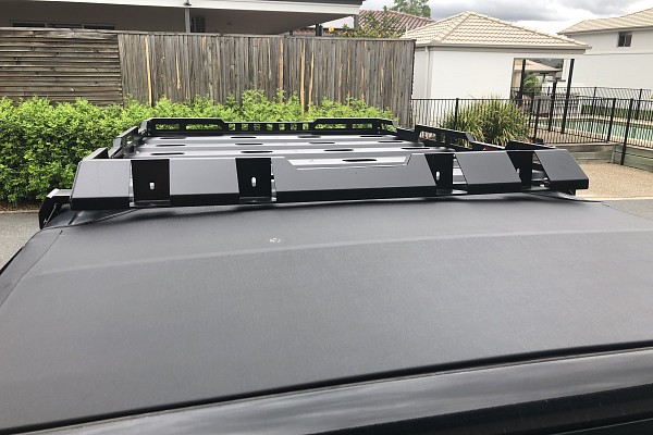 Picture of a Jeep Wrangler JK 4 Door Stealth Rack - Heavy Duty Low Profile Roof Rack with lights (4-Door) Number 23