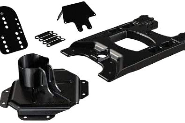 Picture of a Jeep Wrangler Jk T-FLEX HD Style Hinged Rear Spare Wheel Carrier Number 1