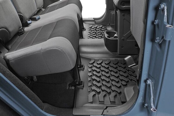 Picture of a Jeep Wrangler JK Floor Mats (Deep Dish Design) for 4-Door Wrangler Number 6