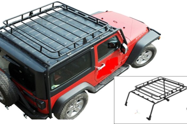 Picture of a 4 Door J-boree Style Roof Rack Basket Body Mount Number 2