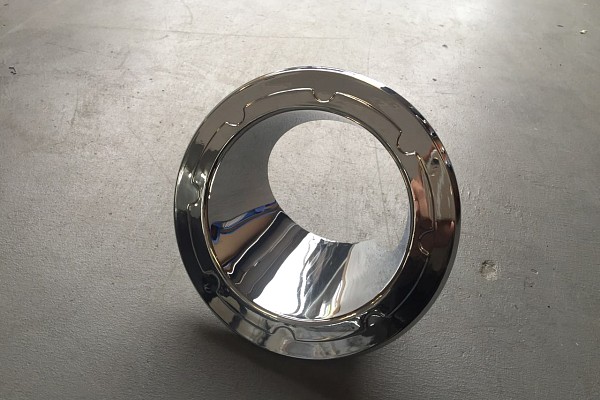 Picture of a Chrome Color Fuel Cover Base without cap Number 3
