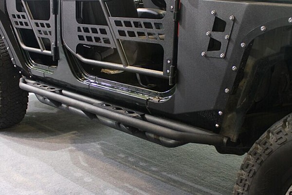 Picture of a Jeep Wrangler JK  4 Door 3-Tube Rock Sliders (Set)