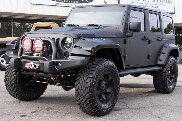 Picture of a Jeep Wrangler JK BW Pocket Style Front & Rear Fender Flares Guard