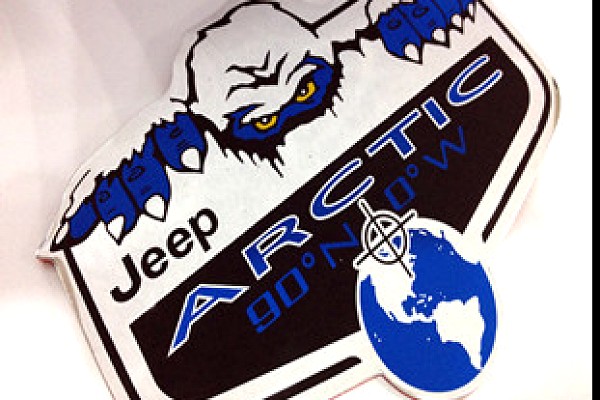 Picture of a 3D Arctic Lable Sticker Chrome Number 7