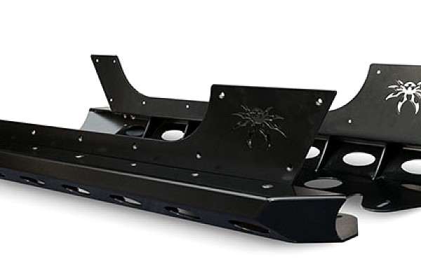 Picture of a PS Brawler Style Rock Slider for 2-Door Jeep Wrangler JK Black-satin (Set) Number 3
