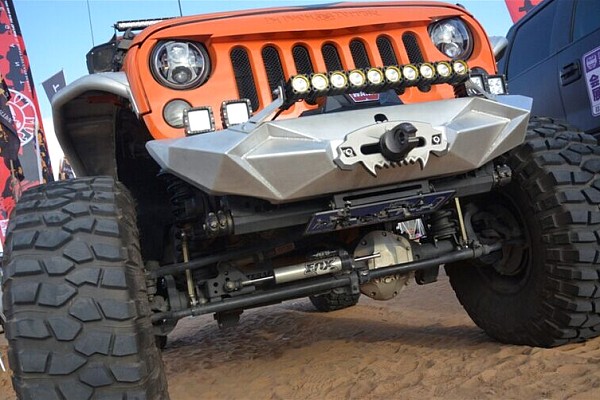 Picture of a Jeep Wrangler JK Aggressive Edge Aluminium Front Bumper Number 1