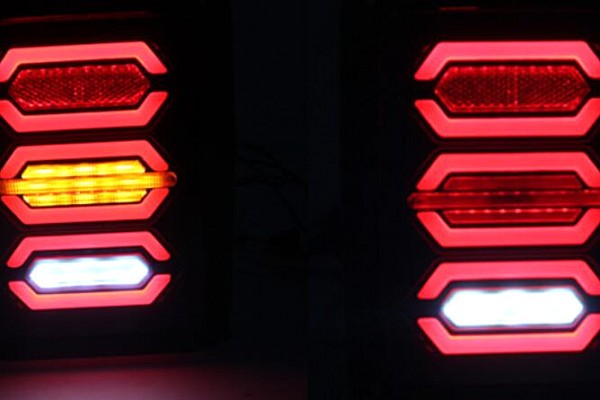 Picture of a Jeep Wrangler JK Pair LED Tail lights Rear Turning Break Light  Number 3
