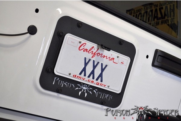 Picture of a Jeep Wrangler JK PS Style Rear License Plate Holder Frame Number 4