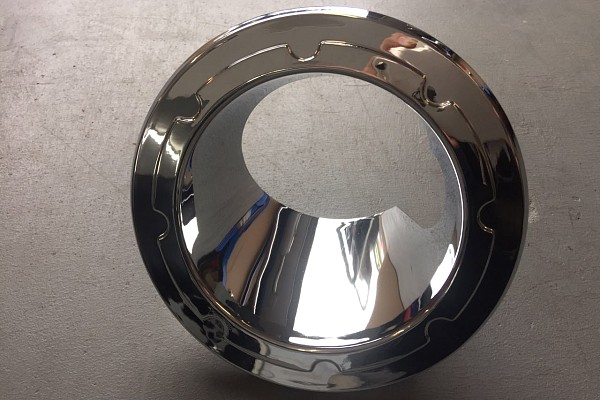 Picture of a Chrome Color Fuel Cover Base without cap Number 1