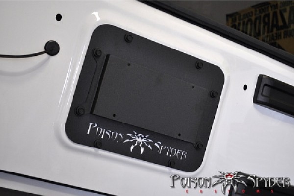 Picture of a Jeep Wrangler JK PS Style Rear License Plate Holder Frame Number 2