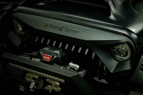 Picture of a Topfire Vader Style Angry Grille with Logo Number 5