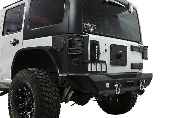 Picture of a Jeep Wrangler JK Avenger Style Rear Bumper Number 1