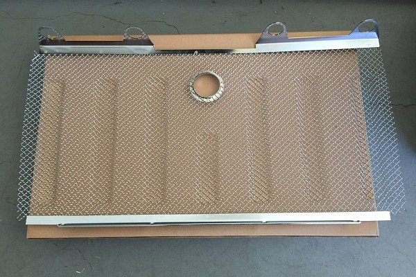 Picture of a  3D Chrome Grill Mesh Insert With Lock Hole Fit OEM Grille Number 1