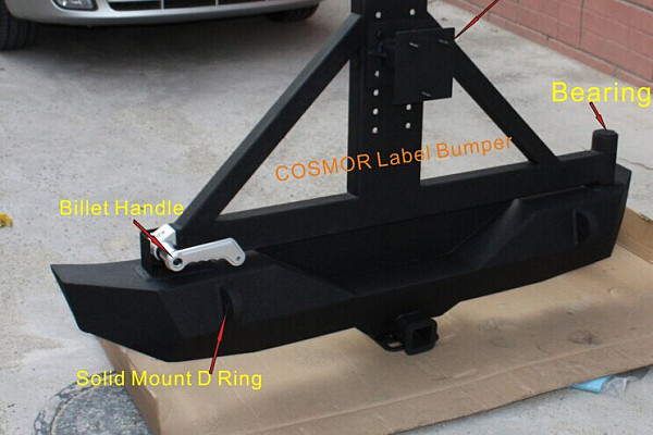 Picture of a Jeep Wrangler  JK Rock Crawler Rear Bumper (incl. Tow Bar and Tire Carrier) Number 6