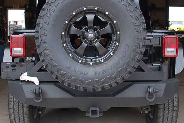 Picture of a Jeep Wrangler  JK Rock Crawler Rear Bumper (incl. Tow Bar and Tire Carrier) Number 7