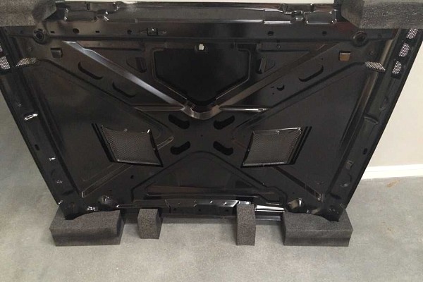 Picture of a  Jeep Wrangler JK Rugged Ridge Style Performance Vented Hood (steel)