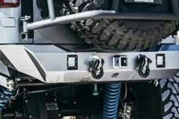 Picture of a Jeep Wrangler JK Avenger Style Rear Bumper