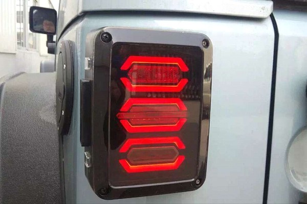 Picture of a Jeep Wrangler JK Pair LED Tail lights Rear Turning Break Light  Number 1