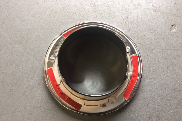 Picture of a Chrome Color Fuel Cover Base without cap Number 2