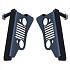 2 Pieces Steel Foot Rest Pegs Pedal Jeep Style