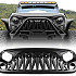 Jeep Wrangler JK ABS Armor Style High Flow Front Grill Grille matte black