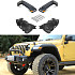 Jeep Wrangler JK  Upgrade to JL Front Fender flares with Led lights and inner fender kit (pair of front only)