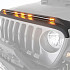 Bonnet Protector (Rock Guard) with built-in LED Lights (Amber) for Jeep Wrangler JL & Jeep Gladiator JT