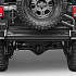 Jeep Wrangler JK AEV Style Steel Rear Bumper Bar with Heavy Duty Spare Wheel Carrier 