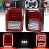 Jeep Wrangler LED Tail Lights with Animated Turning Lights 0110 (Pair)