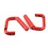 Pair Red Wild Boar Front Grab Handle Grip Accessory