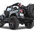 Jeep Wrangler JK AEV Style Steel Rear Bumper Bar with Heavy Duty Spare Wheel Carrier 