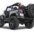 AEV Style Steel Rear Bumper Bar with Heavy Duty Spare Wheel Carrier for Wrangler JK