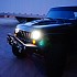 Jeep Wrangler JK Full-Width Steel Bumper Steel Front Winch Bull Bar with LED lights (Satin-Black)