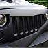 Jeep Wrangler JK   Angry Bird Grille V-Shape Matte Black with Mesh